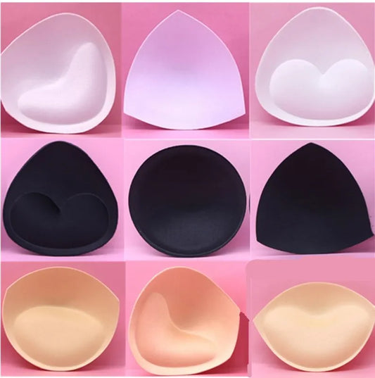 Pack de 6 almohadillas (3 pares) para sujetador | Relleno extraíble tipo push-up