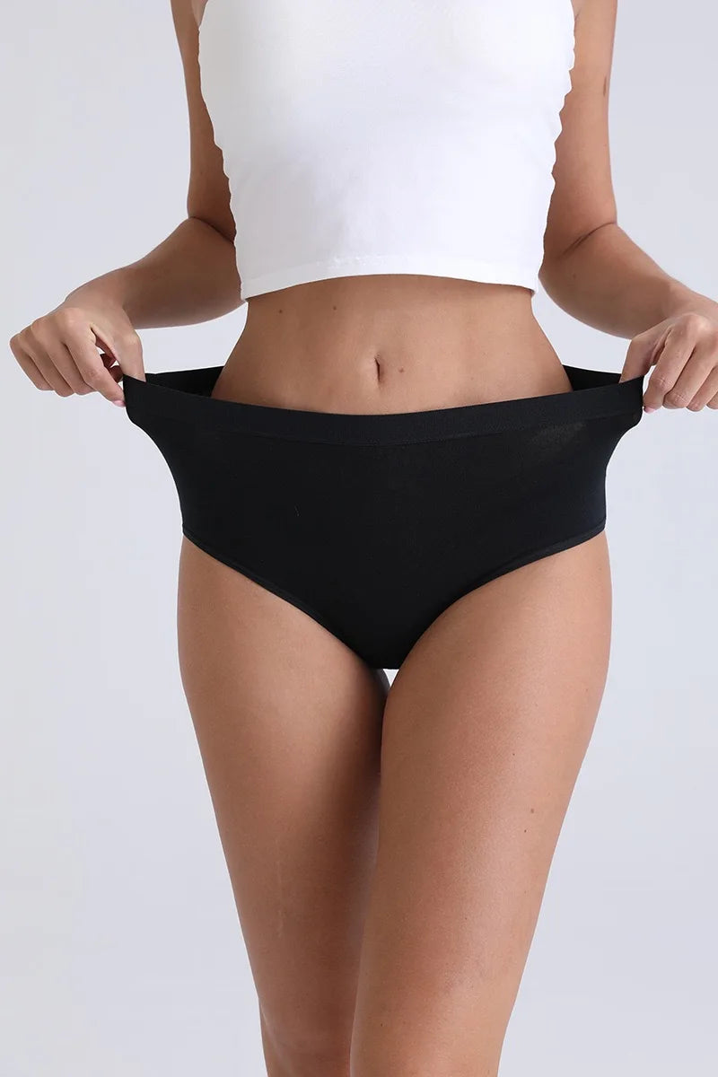 Pack 3 Bragas Algodón – Talle Alto | Tallas Grandes | Ropa Interior Femenina Cómoda y Transpirable