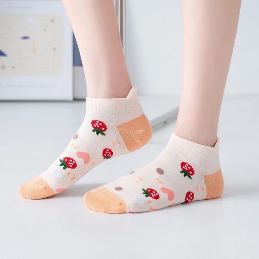 Pack 5 Calcetines Tobilleros Color Candy – Estilo Casual