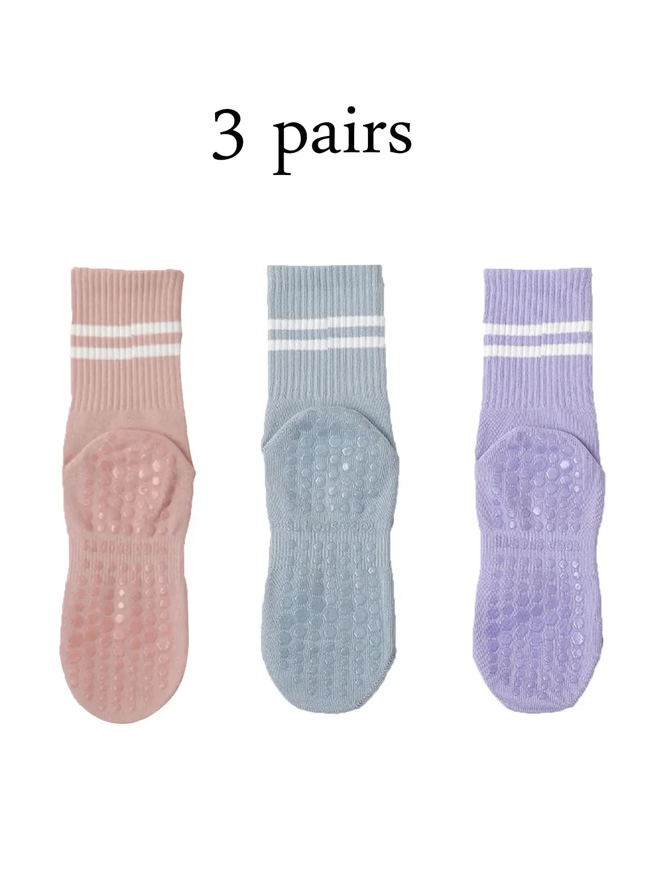Pack de Calcetines Antideslizantes Pilates & Yoga