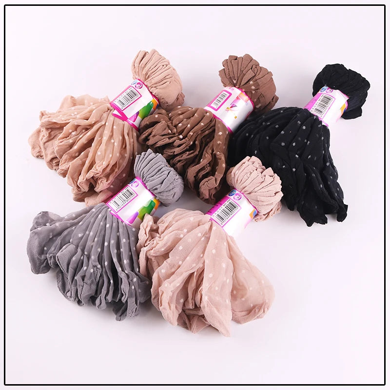 Pack de 5/10 pares de calcetines finos tipo media para mujer – transpirables y discretos