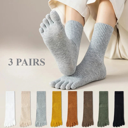 Pack de 3 pares de calcetines con dedos para mujer – comodidad, libertad y ajuste perfecto