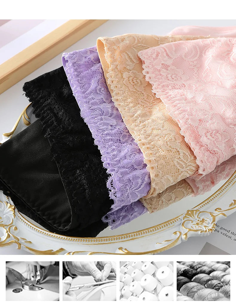 Pack - 3 pcs | Bragas Altas de Encaje