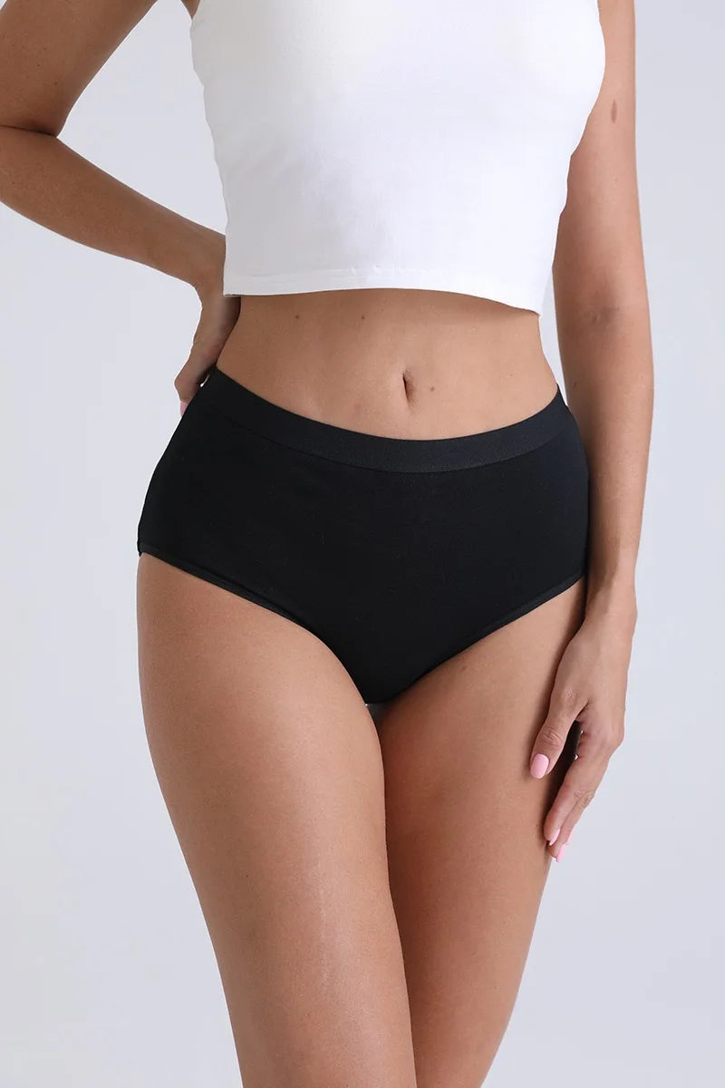 Pack 3 Bragas Algodón – Talle Alto | Tallas Grandes | Ropa Interior Femenina Cómoda y Transpirable