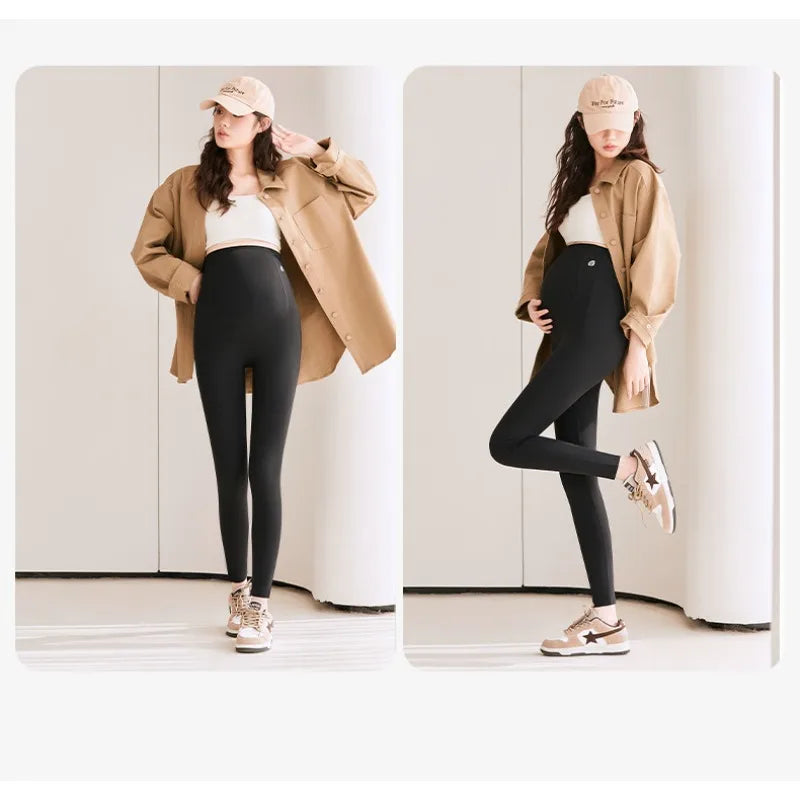 2 PCS | Leggings Premamá con Soporte Abdominal