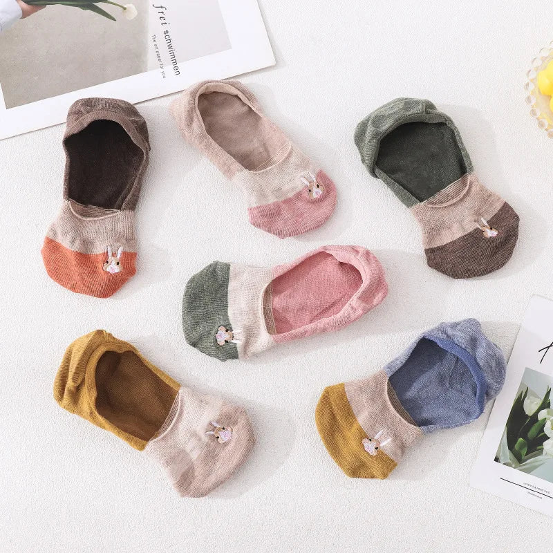6 Pares calcetines invisibles, antideslizantes.