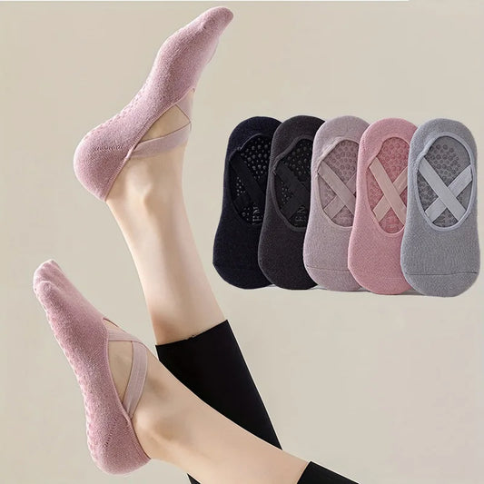5 Pares de calcetines para hacer yoga, pilates, estar por casa.
