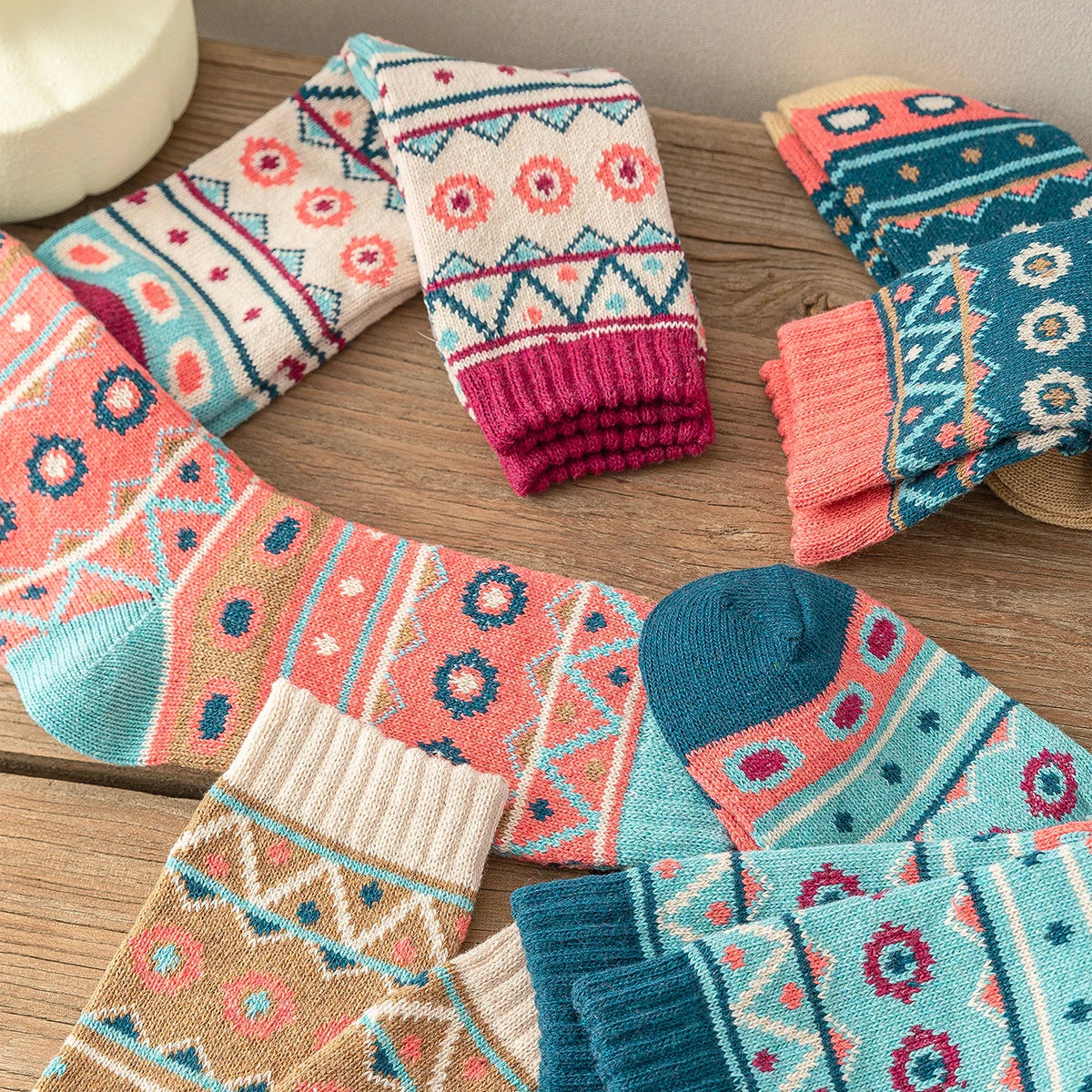 Pack 5 Pares de Calcetines Gruesos Invierno Hombre y Mujer