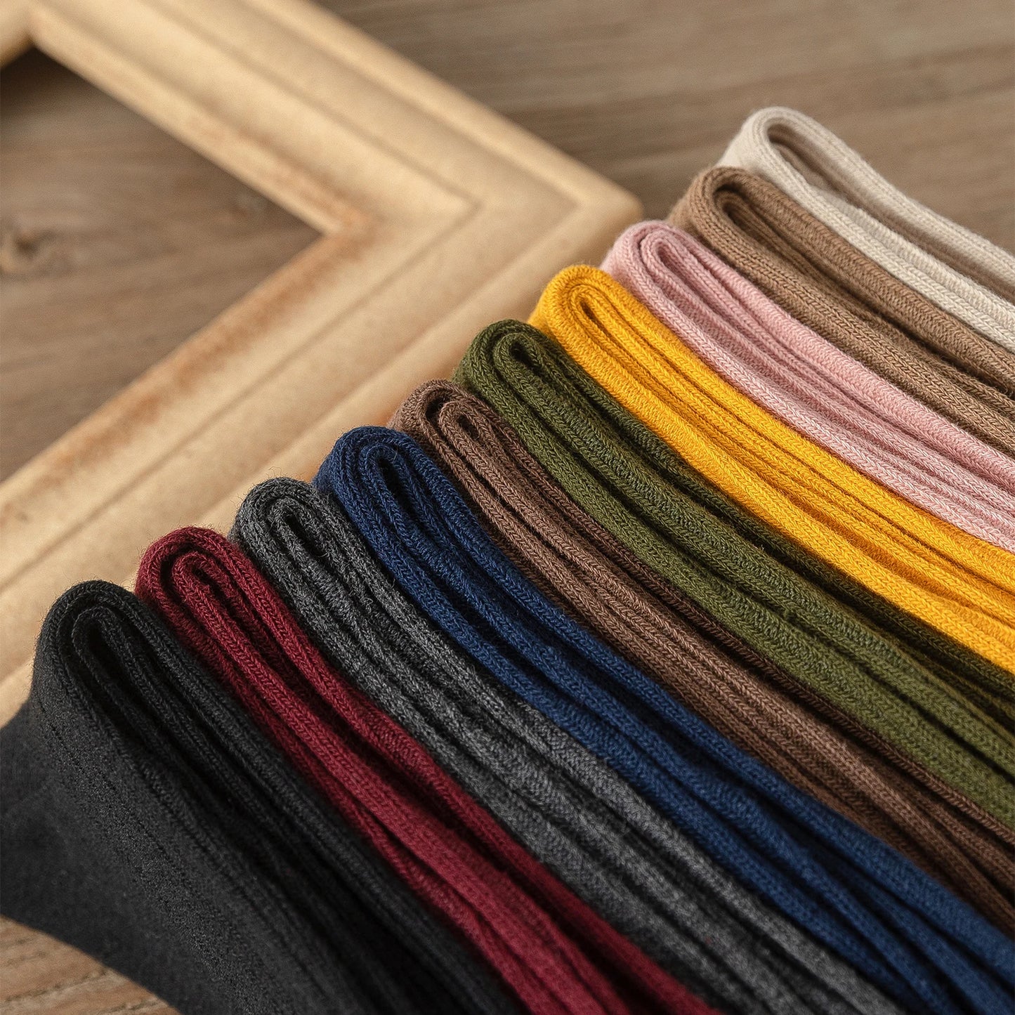 Pack de 10 calcetines básicos de algodón para mujer – altura media