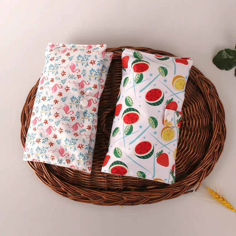 5 PCS | Compresas Reutilizables Antideslizantes con Forro + bolsa impermeable