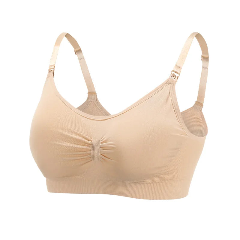 2 PCS | Sujetador de lactancia sin aros – algodón elástico, alta calidad, transpirable y cómodo