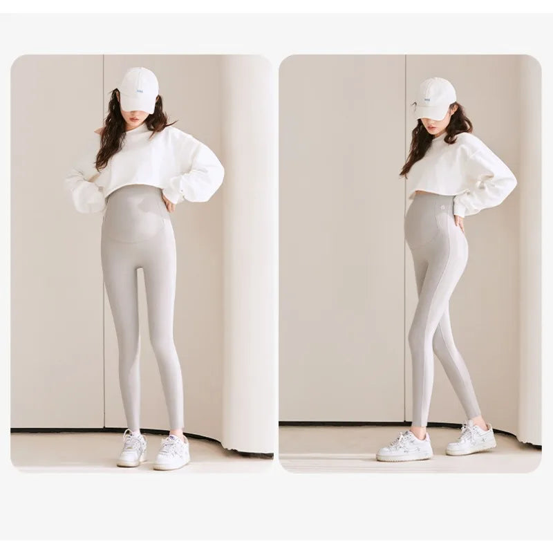 2 PCS | Leggings Premamá con Soporte Abdominal