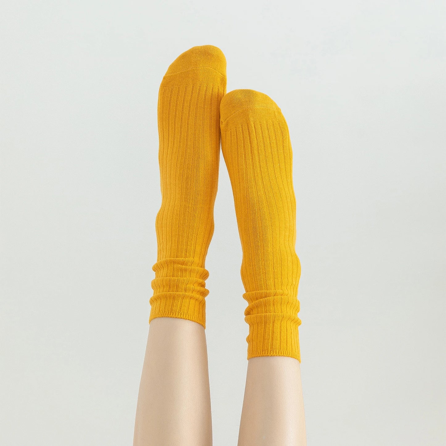 Pack de 10 calcetines básicos de algodón para mujer – altura media