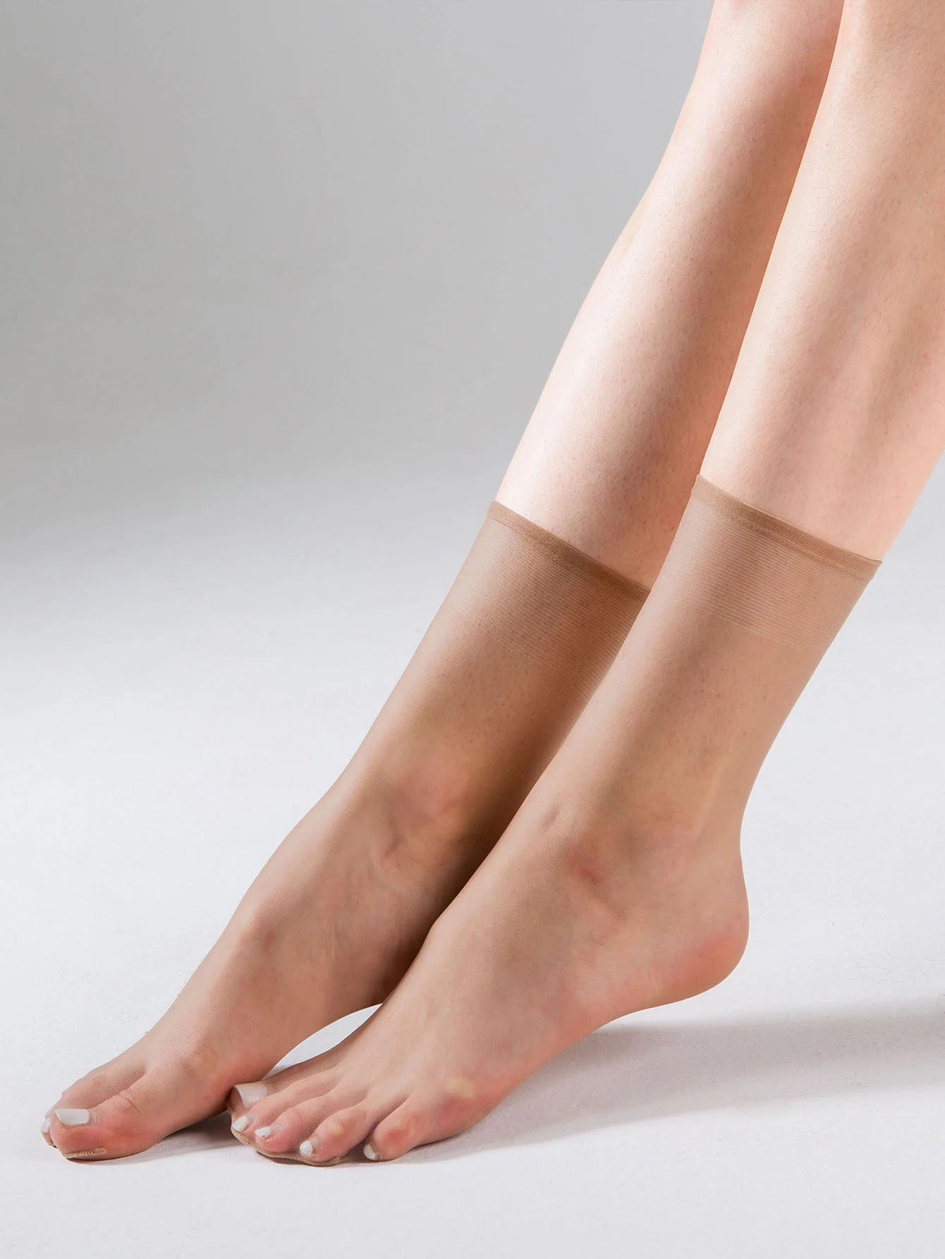 Pack de 10 pares de medias calcetín invisibles para mujer – finas, suaves y transpirables