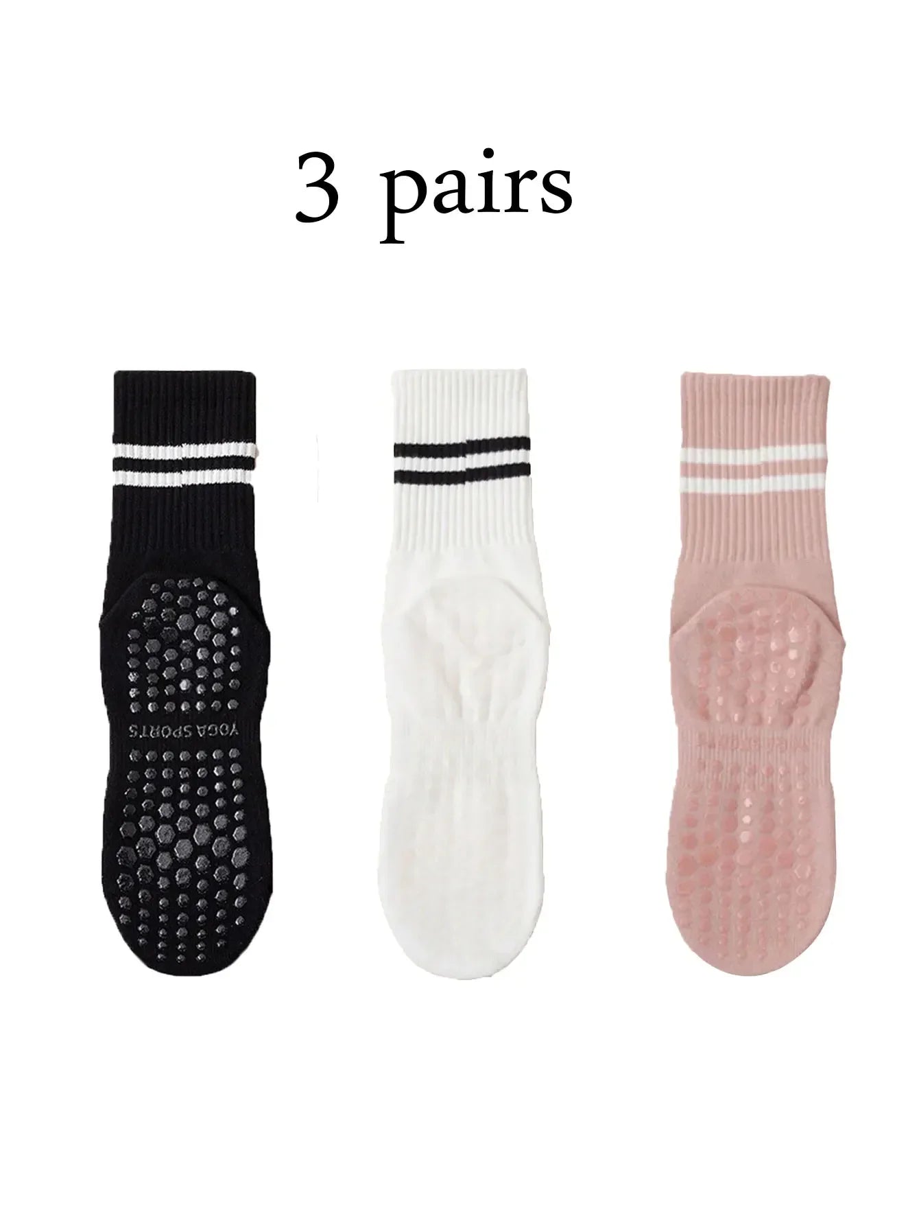 Pack de Calcetines Antideslizantes Pilates & Yoga