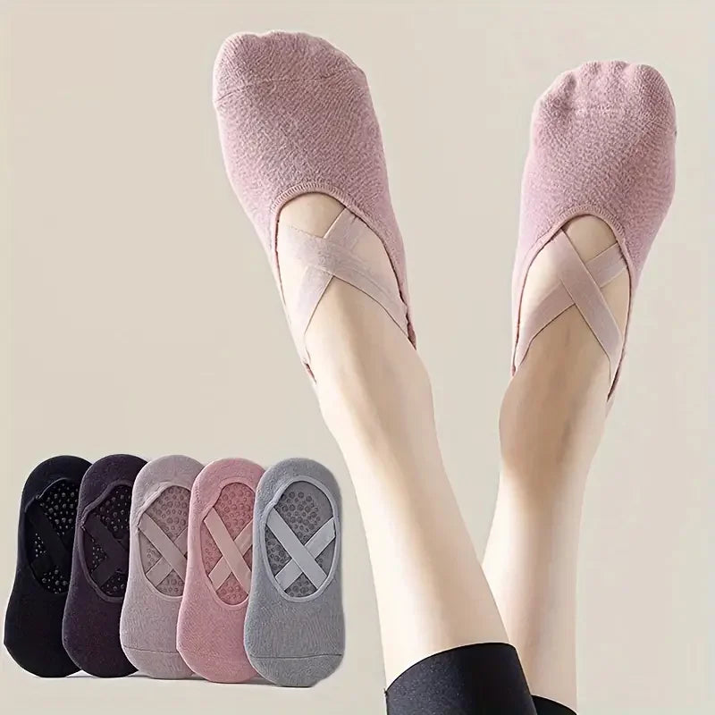 5 Pares de calcetines para hacer yoga, pilates, estar por casa.