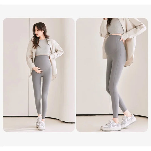 2 PCS | Leggings Premamá con Soporte Abdominal