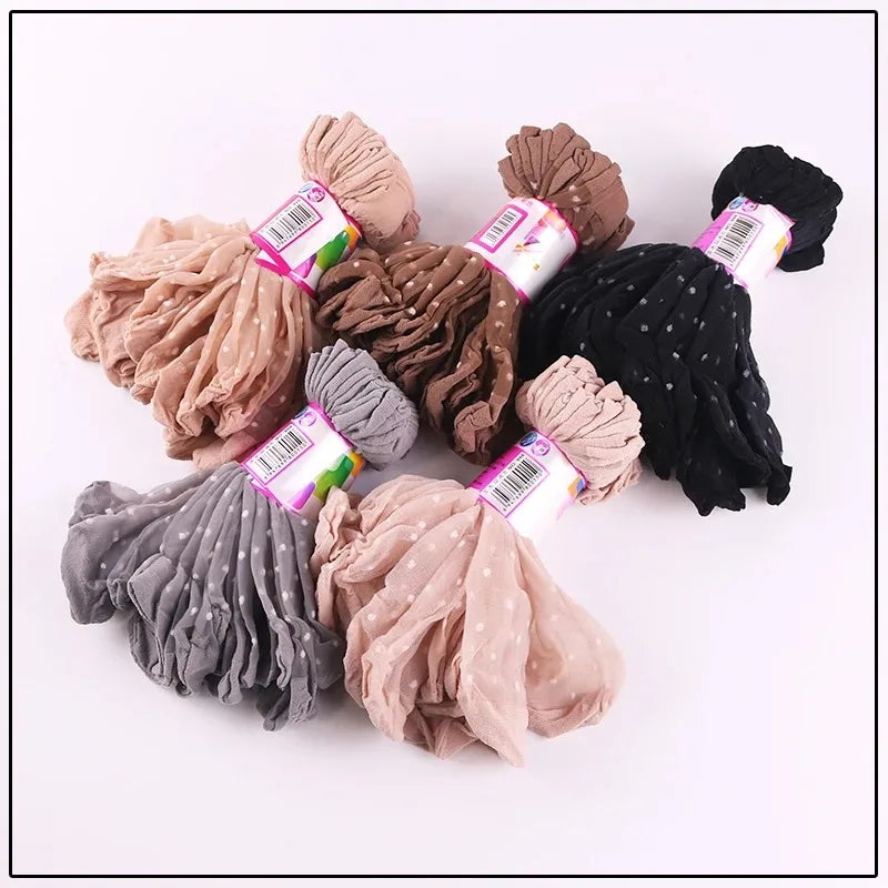 Pack de 5/10 pares de calcetines finos tipo media para mujer – transpirables y discretos