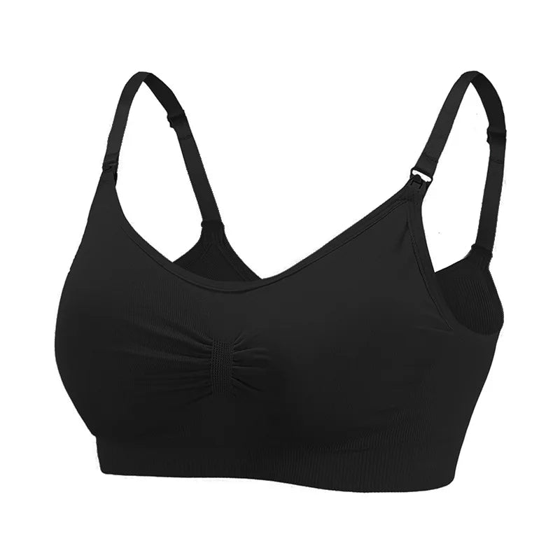 2 PCS | Sujetador de lactancia sin aros – algodón elástico, alta calidad, transpirable y cómodo