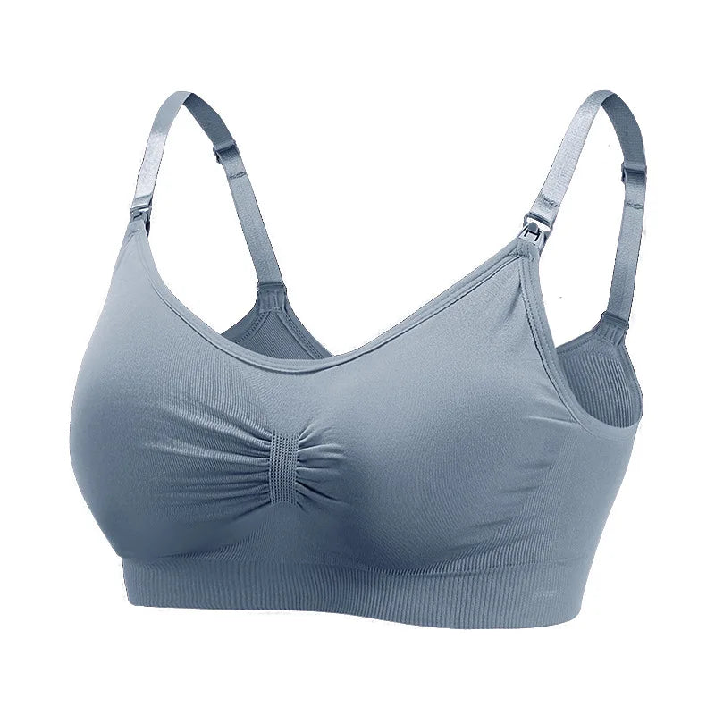 2 PCS | Sujetador de lactancia sin aros – algodón elástico, alta calidad, transpirable y cómodo