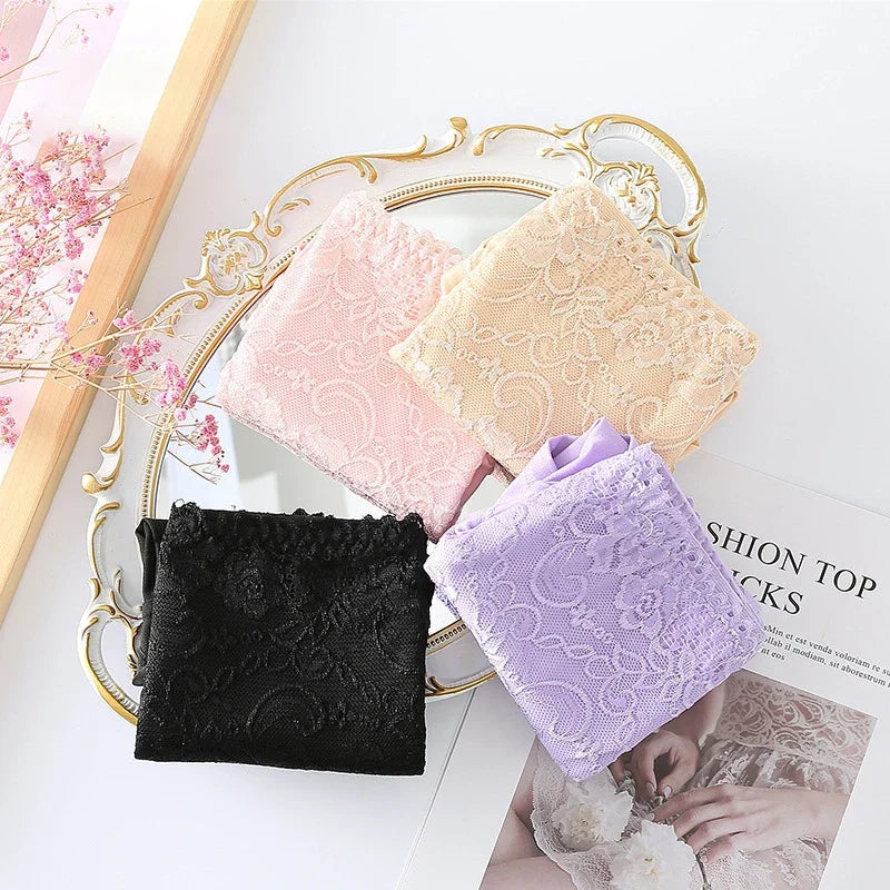 Pack - 3 pcs | Bragas Altas de Encaje