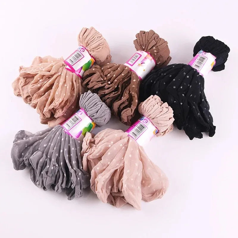 Pack de 5/10 pares de calcetines finos tipo media para mujer – transpirables y discretos