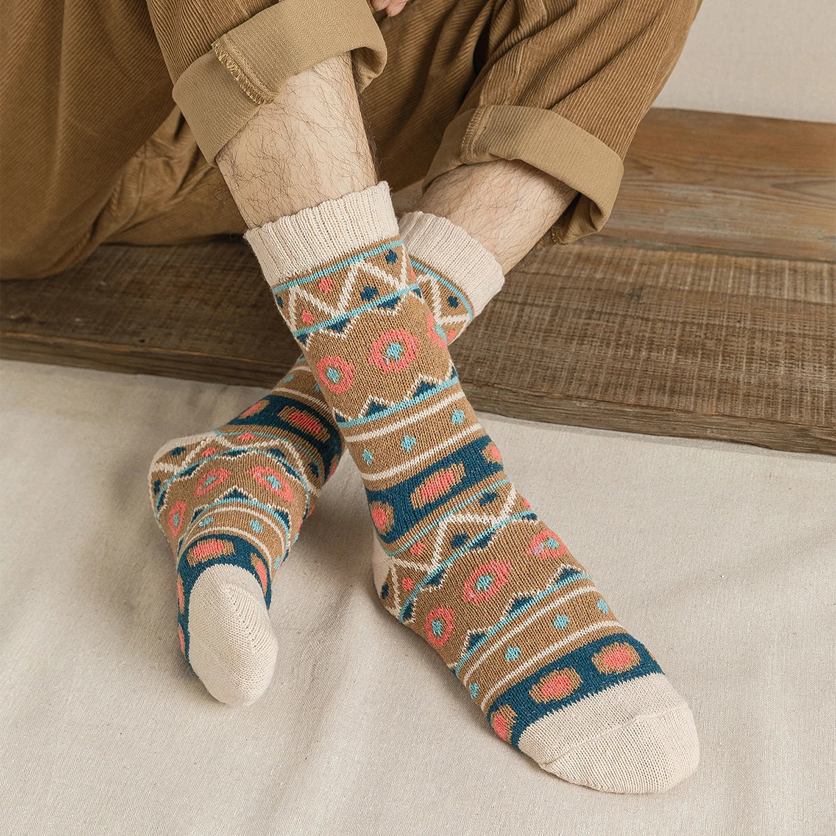 Pack 5 Pares de Calcetines Gruesos Invierno Hombre y Mujer