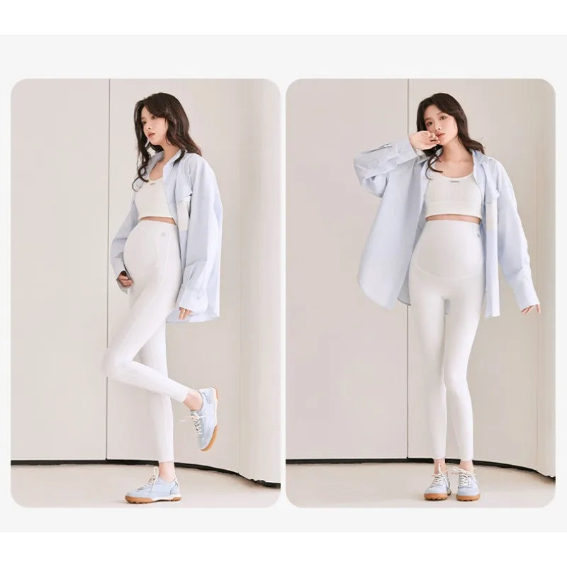 2 PCS | Leggings Premamá con Soporte Abdominal