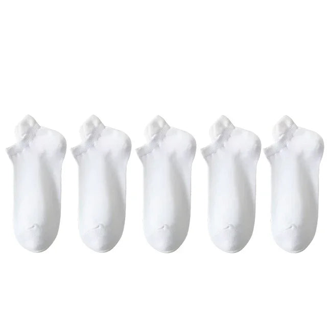 Pack de 5 pares de calcetines invisibles de algodón para mujer – frescos, cómodos y versátiles