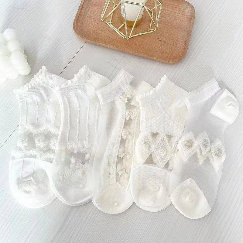 Pack de 5 pares de calcetines para mujer – corte bajo