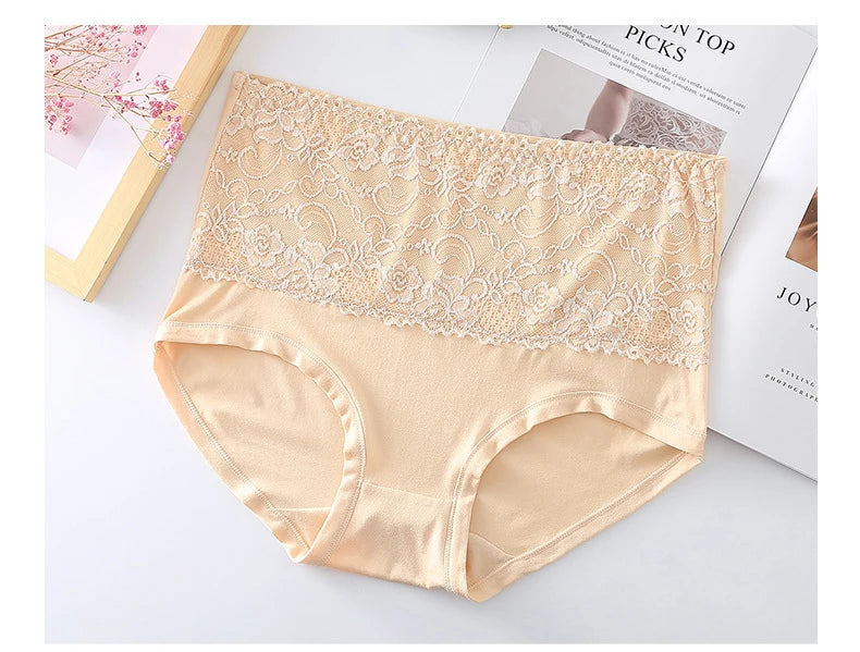 Pack - 3 pcs | Bragas Altas de Encaje