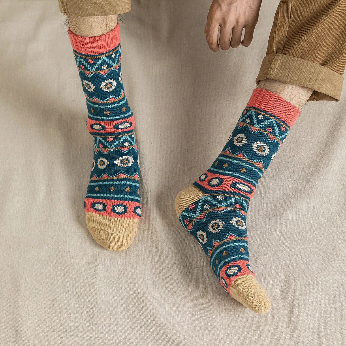 Pack 5 Pares de Calcetines Gruesos Invierno Hombre y Mujer