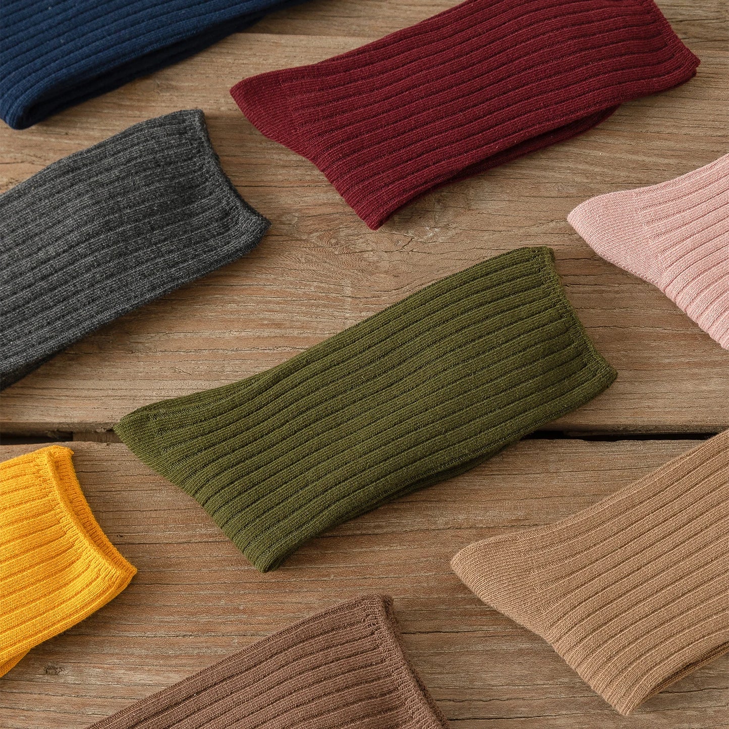 Pack de 10 calcetines básicos de algodón para mujer – altura media
