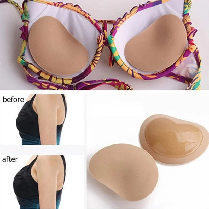 2 Unidades | Almohadillas de Silicona Push-Up para Pecho